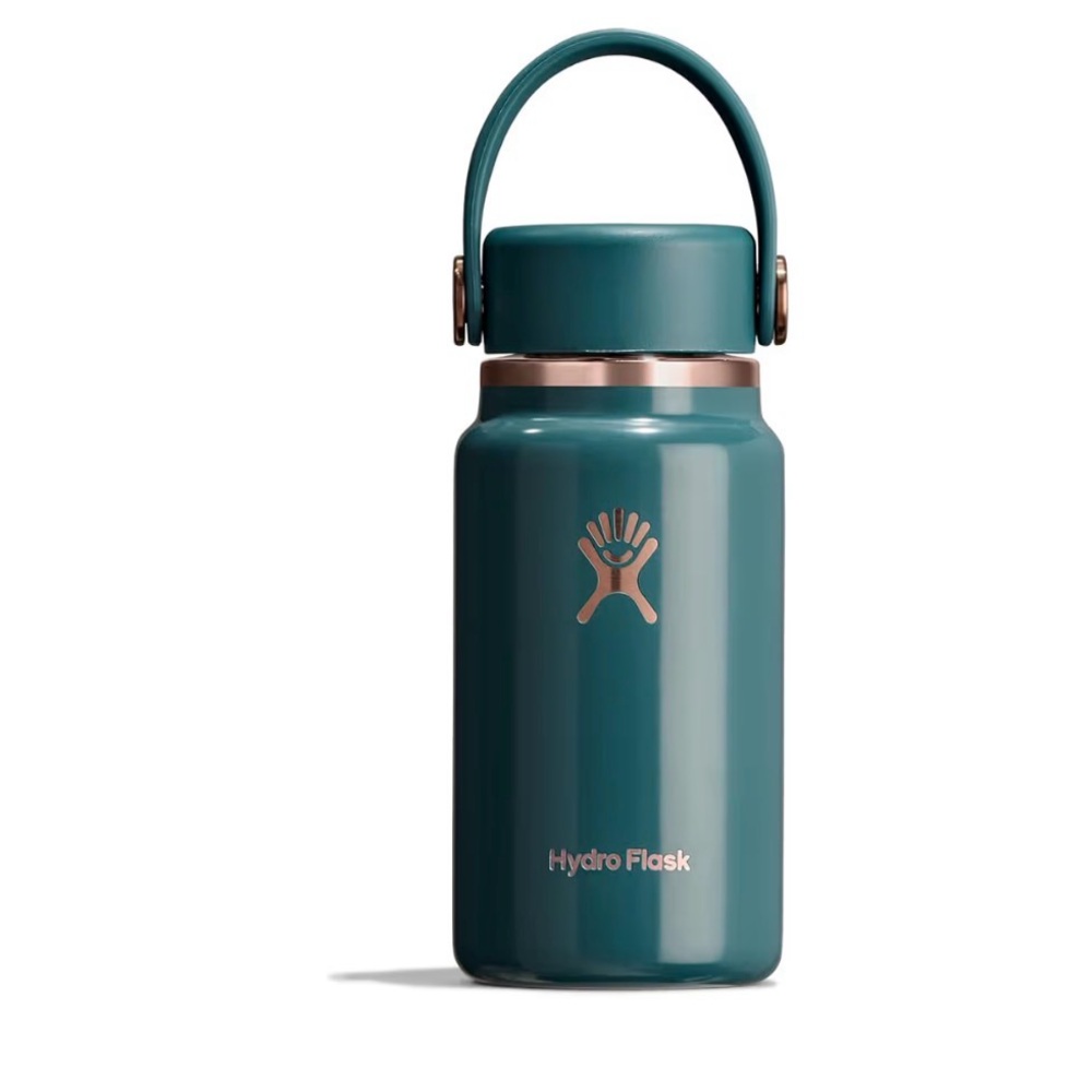 Hydro flask micro sea rose gold blue 6.7 oz
